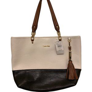 Calvin Klein Black and White Tote Purse